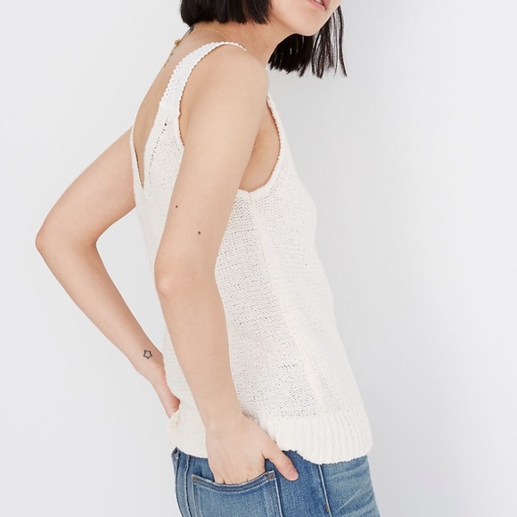 NWT: Madewell Crochet-Strap Sweater Tank - Picture 2 of 7
